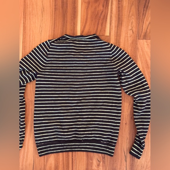 J. Crew - Italian Cashmere - crewneck sweater - mint and navy - size S - Picture 4 of 5